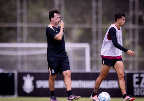 Diniz comanda primeiro treino no CT Joaquim Grava – Rodrigo Coca/Agência Corinthians