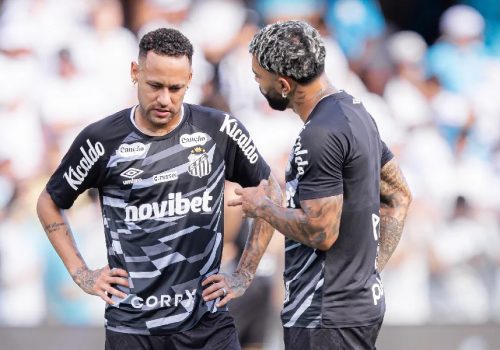 Neymar e Gabigol voltam a comandar o ataque do Santos – Raul Baretta/ Santos