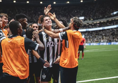Atlético Mineiro comemora gol contra o São Paulo – Divulgação / São Paulo