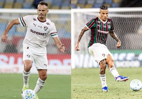 Renê e Guilherme Arana disputam posição na lateral-esquerda do Fluminense – MARINA GARCIA / ...
