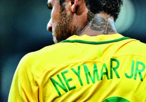 Neymar em ação pela seleção brasileira em 2018 - Alexandre Battibugli/PLACAR