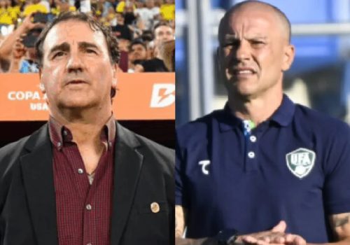 Técnicos Néstor Lorenzo, da Colômbia, e Fabio Cannavaro, do Uzbequistão – Reprodução/Inst...
