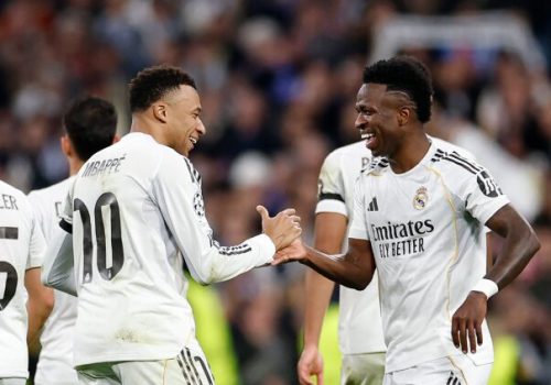 Mbappé e Vinicius Júnior viveram noite de gala na Champions – Divulgação / Real Madrid