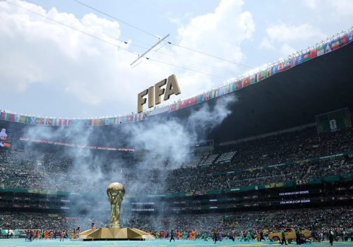 Estádio Azteca recebeu a abertura da Copa do Mundo de 2026 – Hector Vivas – FIFA/FIFA via Ge...