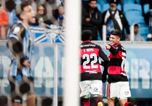 Gol de Carrascal deu a vitória ao Flamengo – Foto: Divulgação / Flamengo