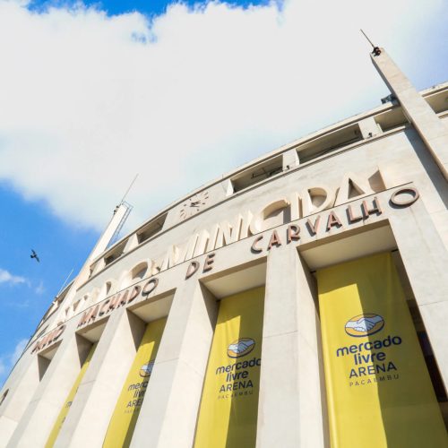 Fachada da Mercado Livre Arena Pacaembu, em São Paulo – Yghor Boy / Divulgação
