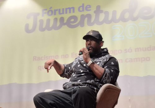 Aranha participa de palestra no Colégio Marista Arquidiocesano (Luiz Felipe Castro/PLACAR