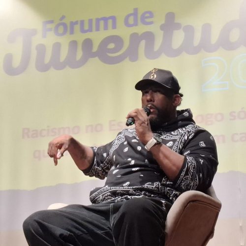 Aranha participa de palestra no Colégio Marista Arquidiocesano (Luiz Felipe Castro/PLACAR
