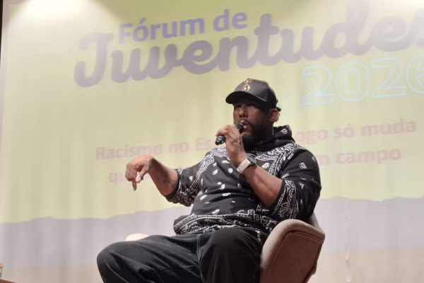 Aranha participa de palestra no Colégio Marista Arquidiocesano (Luiz Felipe Castro/PLACAR