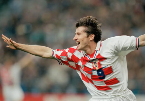 Davor Šuker, em ação pela Croácia na Copa de 1998