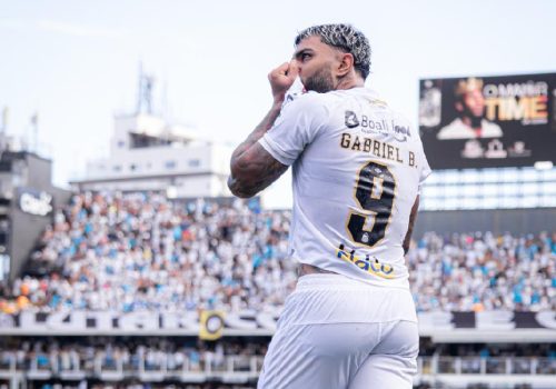 Gabigol marcou pelo Santos contra o Corinthians na Vila – Raul Baretta/Santos FC