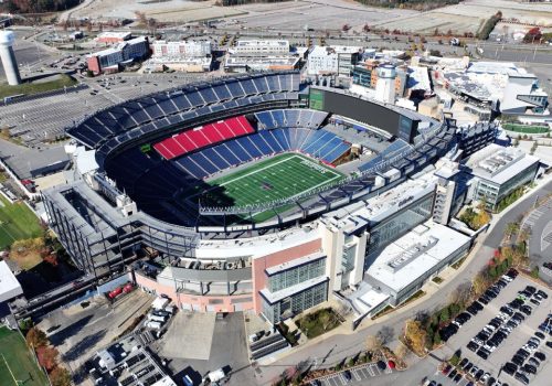 O Gillette Stadium, casa do New England Patriots na NFL Kirby Lee/Getty Images