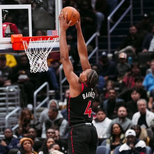 Noite de duplo-duplo de Scottie Barnes, dos Raptors (Reprodução/Instagram/raptors)