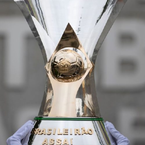 Troféu da Série A do Brasileirão. Foto: Lucas Figueiredo/CBF